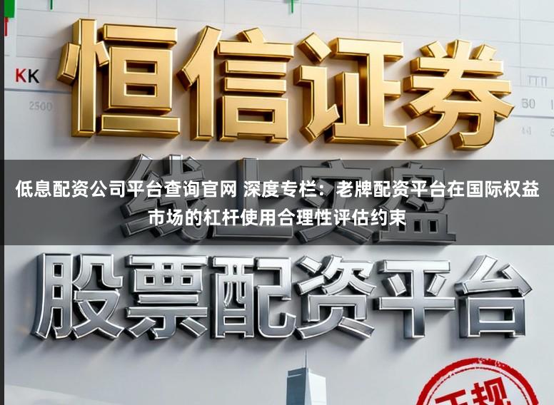 低息配资公司平台查询官网 深度专栏：老牌配资平台在国际权益市场的杠杆使用合理性评估约束