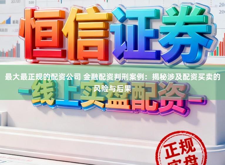 最大最正规的配资公司 金融配资判刑案例：揭秘涉及配资买卖的风险与后果